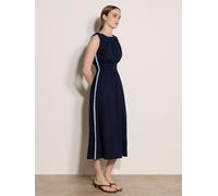 Apricot Apricot Crochet Trim Smocked Vestito Midi 36 blu