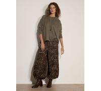 Apricot Apricot Leopard Print Wide-Leg Woven Trousers 40 Marrone