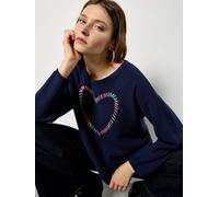 Apricot Apricot Maglione con cuori ricamati 42 blu