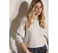 Apricot Apricot Metallic Ribbed Knit Jumper 40 Bianco