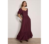 Apricot Apricot Smocked Shimmer Abito lungo 46 rosso