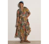 Apricot Apricot Vestito Midi patchwork a fioritura precoce 38 verde