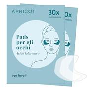 APRICOT Beauty "eye love it" patch per occhi con acido ialuronico riutilizzabili (2 pz.) I Cerotti anti-rughe lunghi anche per le zampe di gallina in silicone I Made in Germany