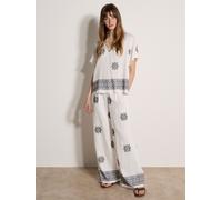 Apricot Camicetta Apricot con Motivo cashmere e ricami di perline 44 Bianco