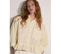 Apricot Camicia a righe Apricot con orlo a balze 42 giallo