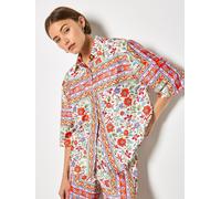 Apricot Camicia in raso con stampa floreale Apricot 44 arancione