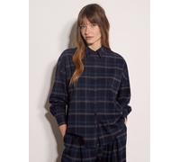 Apricot Camicia oversize a Motivo a scacchi Stampa Apricot 40 blu