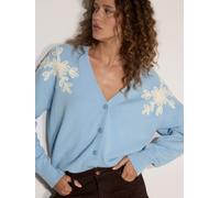 Apricot Cardigan con inserti floreali color Apricot 38 blu