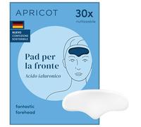 APRICOT - Cuscinetti antirughe in silicone medico con acido ialuronico a basso peso molecolare, levigatura della fronte e della rabbia - 30 volte riutilizzabili, dermatologicamente testato, vegano e