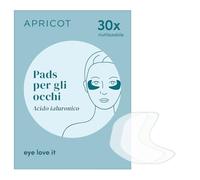 APRICOT - Cuscinetti per occhi ialuronici in silicone medico con acido ialuronico a basso peso molecolare - Riutilizzabili fino a 30 volte, dermatologicamente confermato, vegano e senza