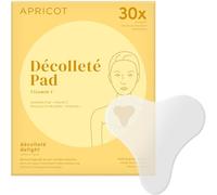 APRICOT decollete Pad antirughe in silicone medico con vitamina C - Riutilizzabile fino a 30 volte, dermatologicamente confermato, vegano e senza sperimentazione su animali, decollete anti rughe