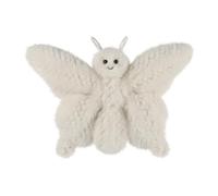 Apricot Lamb Farfalla insetto di peluche per bambini, morbido e carino, per bambine e ragazzi, morbida farfalla bianca, 24 cm