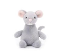 Apricot Lamb Peluche a collo lungo, topolino e ratto, per bambini, morbido, carino, per neonati, ragazze e ragazzi, grigio, 18 cm
