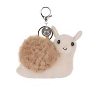 Apricot Lamb Portachiavi in peluche a forma di lumaca, 10 cm