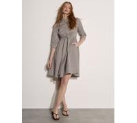 Apricot Mini abito a camicia a righe color Apricot in cotone 46 Marrone
