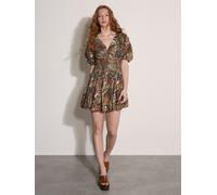 Apricot Mini Apricot Bubble Hem Mini Vestito con Motivo cashmere 46 verde
