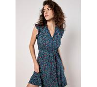 Apricot Mini Vestito floreale con volant Apricot 42 blu