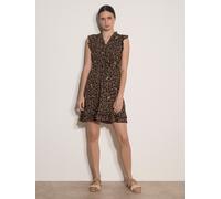 Apricot Mini Vestito floreale con volant Apricot 44 Nero