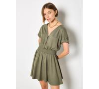 Apricot Mini Vestito skater color Apricot con cerniera 38 verde