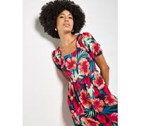 Apricot Mini Vestito tropicale color Apricot 36 rosa