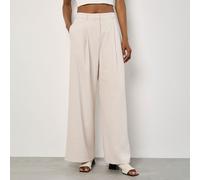 Apricot Pantaloni gamba larga con pince davanti e tasche laterali