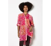 Apricot Top Tunica alto e basso patchwork Folk Apricot 42 rosa