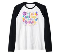 April Fool's Day Birthday Funny Born on April 1st Joke Maglia con Maniche Raglan