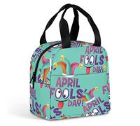 April Fool's Day Borsa termica per il pranzo Borsa termica riutilizzabile con t a per lavoro Picnic Viaggi Ufficio Spiaggia Uomo Donna