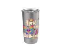 Aprile è il mio mese di compleanno Sì, regalo per tutto il mese per una ragazza Bicchiere termico in acciaio inox doppia parete