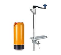 Aprile inossidabile per manuale di servizio pesante, apri commerciale da banco per lattine alte, base di acciaio durevole per uso industriale argento 48cm/18.5in