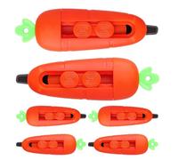 Aprilettere Tagliabuste | 6 Pezzi Taglierina a Forma di Carota,Con Tagliacarte Portatile In Acciaio Con Blocco Sicuro - Per Casa, Scuola, Ufficio, Pacchi, Carta, Fai Da Te, Imballaggio, Anziani