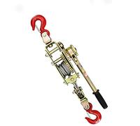 Aprilhp Argano Manuale a Fune 2 Tonnellate, Power Puller con Fune e Gancio, Argano Manuale per Spostare Alberi Abbattuti, Paranco Argano Manuale a Leva, Cavo di 1.3m, Dual Gancio