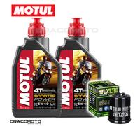 Aprilia Atlantic 300 i.e. 2010-2013 Tagliando Olio Motul SCOOTER POWER 4T 5W-...