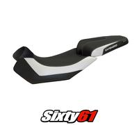 Aprilia Caponord 1200 2013 2014-2017 Coprisedile Tappezzeria Comfort Bianco Nero