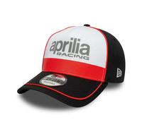 Aprilia da Corsa New Era Ufficiale Wordmark Logo Cappello da Baseball Nero Rosso