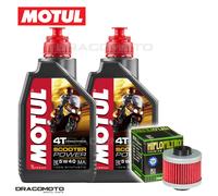 Aprilia Leonardo 125 2003-2004 Tagliando Olio Motul SCOOTER POWER 4T 5W-40 MA...