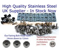 Aprilia RS50 1999-2005 Completo Acciaio Inox carenatura & parabrezza Bullone kit