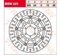 Aprilia RST 1000 2001-2003 TRW Disco Freno Rotondo Fluttuante MSW221