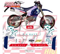 APRILIA RX 125 SIX DAYS - kit decalcomanie 1990-1997