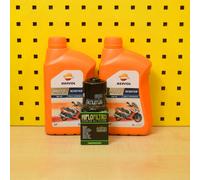 Aprilia Sport City 125 200 Oelwechselset Olio Filtro Repsol Scooter 5W-40 Motore