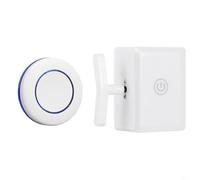 Aprilsunnyzone 1 interruttore automatico senza fili della luce, telecomando senza fili, interruttore pigro, bianco