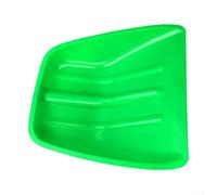 Aprilsunnyzone 1 pala in plastica per neve e ghiaccio, per rimuovere la neve, con bordo arrotondato, in plastica spessa, leggera e portatile (verde)