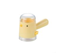 Aprilsunnyzone 10,6 x 7,5 x 16 cm da cucina ricaricabile per sale e pepe, contenitore per condimenti (giallo)