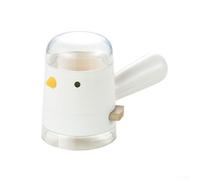 Aprilsunnyzone 10,6 x 7,5 x 16 cm da cucina ricaricabile per sale e pepe, contenitore per condimenti (bianco)