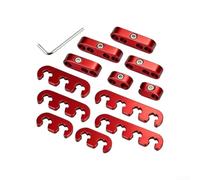 Aprilsunnyzone 13 pezzi clip filo di plastica a tema scintilla per la gestione dei cavi 7-8MM su selezionare per Chevrolet e per modelli Ford (rosso)