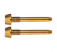 Aprilsunnyzone 2 perni di fissaggio per pastiglie freno a disco in lega per MT24568, dimensioni 26 mm, design pratico e funzionale (oro)