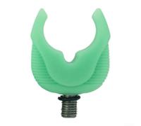 Aprilsunnyzone 2 pezzi Glow In The Dark Rod Rest Heads Butt Gripper per pesca alla carpa in materiale ABS con stabile forma europea supporto (AC160 verde erba)