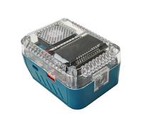 Aprilsunnyzone Adattatore per batteria al litio multi dispositivo da 140 W con schermo digitale e funzioni di sicurezza per una ricarica rapida e affidabile