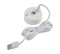 Aprilsunnyzone Atomizzatore USB da 5 V per acqua interna ed esterna, tra cui acquari, fontane, stagni e progetti paesaggistici rocciosi (bianco)