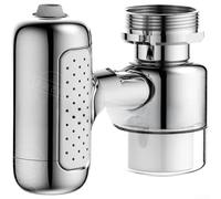 Aprilsunnyzone Braccio di estensione del rubinetto girevole a 360 gradi che supporta 4 scelte di modello dell'acqua e incorpora un aeratore resistente per le attività quotidiane